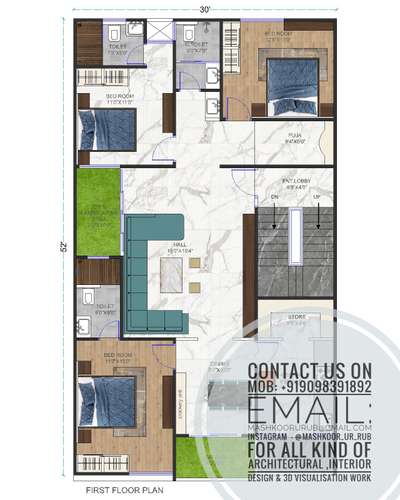 Plans Designs by 3D & CAD Mashkoor ansari, Indore | Kolo