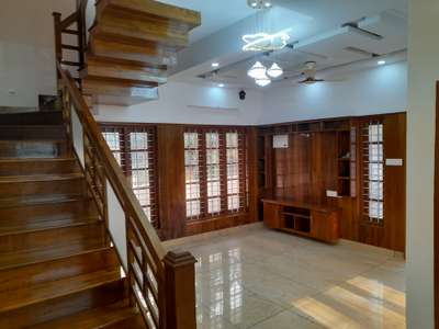 Staircase, Lighting, Window, Storage, Flooring Designs by Painting Works sajad  sajad s, Thiruvananthapuram | Kolo