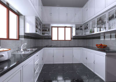 Kitchen, Storage Designs by Civil Engineer 🅷︎🅾︎🅼︎🅴︎ 🅳︎🅴︎🆂︎🅸︎🅶︎🅽︎ 🆆︎🅾︎🆁︎🅻︎🅳︎, Pathanamthitta | Kolo