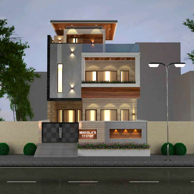 Exterior, Lighting Designs by Architect pawan Sharma, Faridabad | Kolo