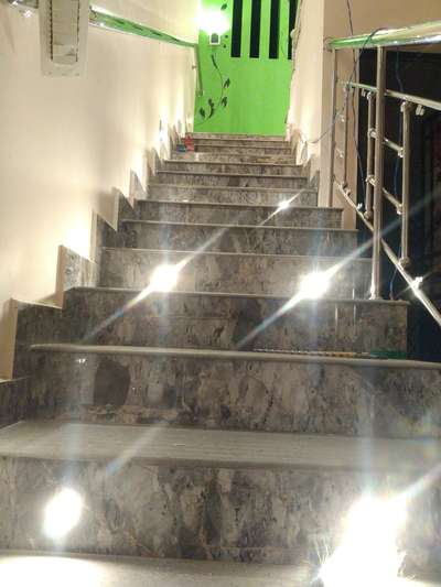 Staircase, Lighting Designs by Electric Works Bijin aiswu, Alappuzha | Kolo