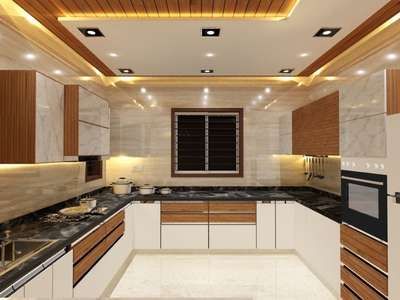 Ceiling, Kitchen, Lighting, Storage Designs by Architect Shaiban Shaikh, Indore | Kolo