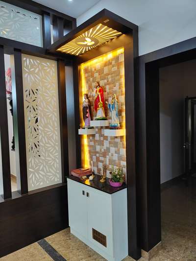 Prayer Room, Storage Designs by Interior Designer Radhakrishnan tb, Thrissur | Kolo