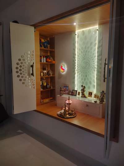 Prayer Room Designs by Interior Designer waiwaikitchens  and interiors, Kannur | Kolo