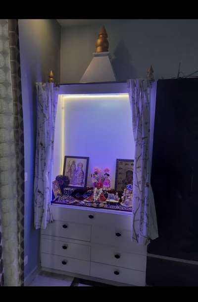 Prayer Room, Storage Designs by Interior Designer Aamir khan, Faridabad | Kolo