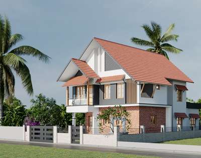 Exterior Designs by 3D & CAD Mahesh  Kumar, Ernakulam | Kolo