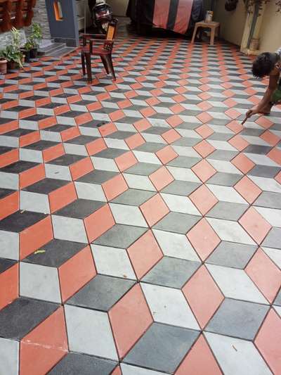 Flooring, Outdoor Designs by Contractor Shanavas Shanavas, Kollam | Kolo