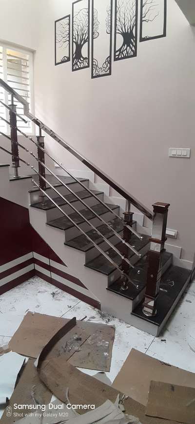 Staircase, Wall Designs by Service Provider vinod kvs stealwork, Palakkad | Kolo