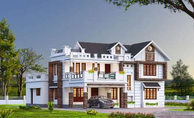 Exterior Designs by Civil Engineer jithin mathew thomas, Pathanamthitta | Kolo
