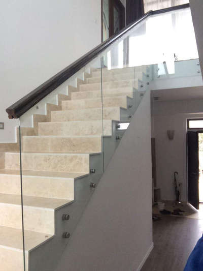 Staircase Designs by Architect Yogesh  Glass Works , Karnal | Kolo