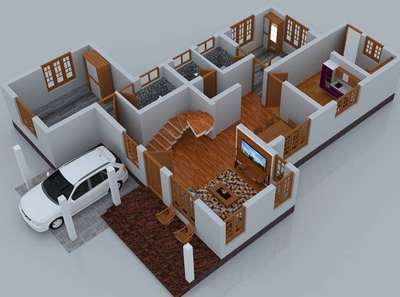 Plans Designs by 3D & CAD jishnu V U, Alappuzha | Kolo