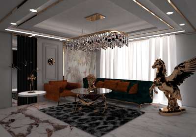 Ceiling, Furniture, Living, Lighting Designs by Interior Designer Shivani Sablania , Delhi | Kolo
