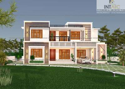 Exterior Designs by Civil Engineer INTARC Construction, Kannur | Kolo