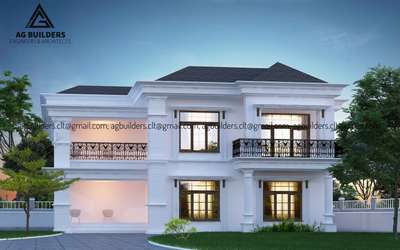 Exterior, Lighting Designs by Civil Engineer AG BUILDERS ENGINEERS AND ARCHITECTS, Kozhikode | Kolo