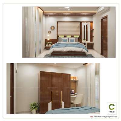 Bedroom, Furniture, Storage, Lighting Designs by Interior Designer vyshakh  Tp, Kozhikode | Kolo