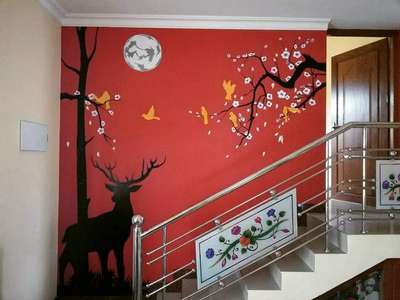 Staircase, Wall Designs by Interior Designer Sumin Arackal , Ernakulam | Kolo