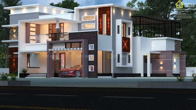 Exterior, Lighting Designs by Architect Dmax 3ddesign, Alappuzha | Kolo