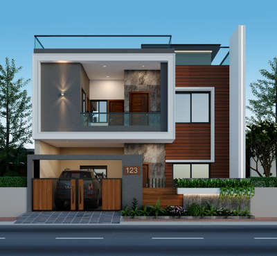 Exterior Designs by 3D & CAD Kiran Vishwakarma, Ujjain | Kolo