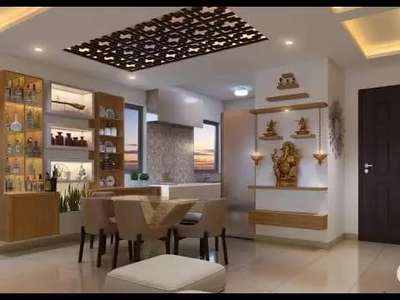 Ceiling, Furniture, Dining, Lighting, Storage, Table Designs by Contractor SHARIQ  SIDDIQI 🦋, Meerut | Kolo