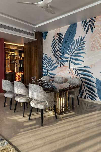 Dining, Furniture, Storage, Table, Wall Designs by Interior Designer Mohit kumawat, Gurugram | Kolo