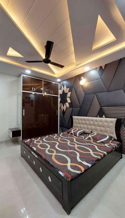 Ceiling, Furniture, Bedroom, Lighting, Storage Designs by Interior Designer Rajesh Kumar, Gurugram | Kolo