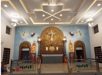 Dining, Lighting, Prayer Room, Storage, Wall Designs by Interior Designer CHACKOCHAN A, Alappuzha | Kolo