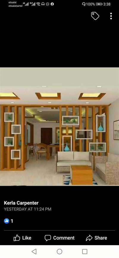 Living, Home Decor Designs by Carpenter mohd rizwan, Alappuzha | Kolo