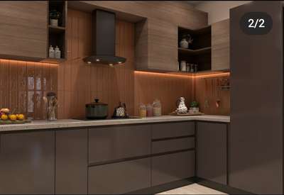 Kitchen, Lighting, Storage Designs by Contractor Lalit Gautam, Delhi | Kolo