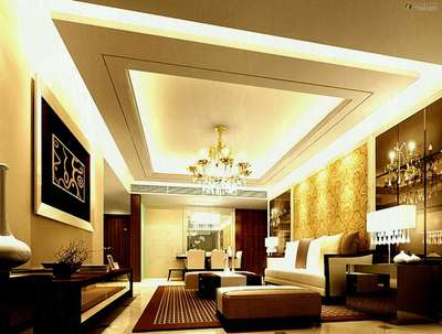 Ceiling, Furniture, Lighting, Living, Storage, Table Designs by Contractor SR Construction, Gautam Buddh Nagar | Kolo