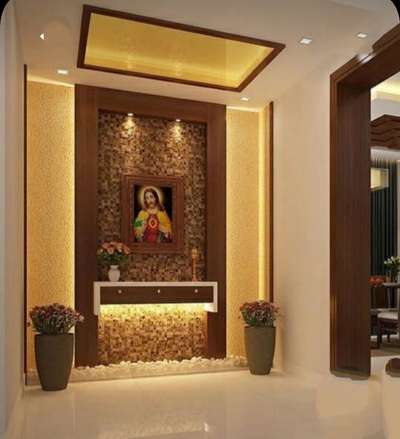 Lighting, Prayer Room, Storage Designs by Carpenter Byju vk Thiruvalla, Pathanamthitta | Kolo