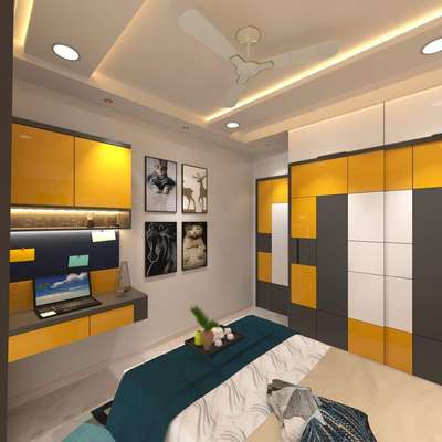 Ceiling, Furniture, Lighting, Storage, Bedroom Designs by Contractor Coluar Decoretar Sharma Painter Indore, Indore | Kolo
