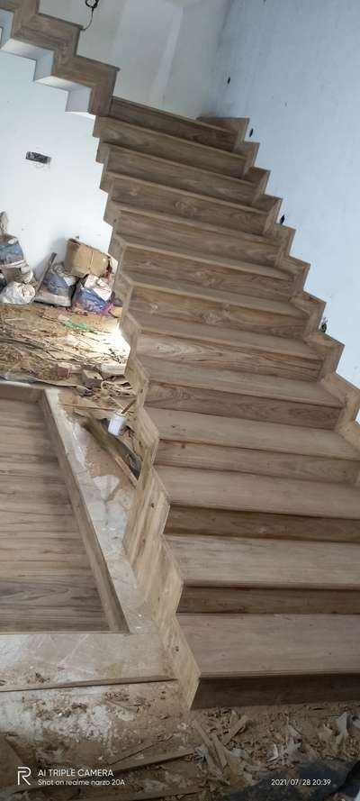 Staircase Designs by Carpenter Sanjeev pclr, Thiruvananthapuram | Kolo