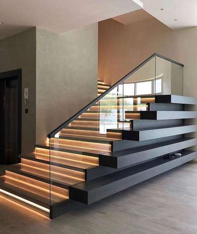 Lighting, Staircase Designs by Glazier ijm  ansari , Indore | Kolo