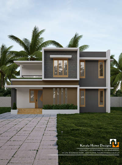 Exterior Designs by Contractor à´µàµ€à´Ÿàµ� à´’à´°àµ� à´¸àµ�à´µà´ªàµ�à´¨à´‚ , Kozhikode | Kolo