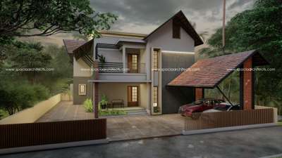 Exterior Designs by Architect spacia india, Kozhikode | Kolo