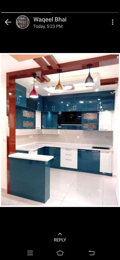 Kitchen, Lighting, Storage Designs by Contractor Mo shamad, Gurugram | Kolo