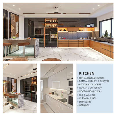 Kitchen, Lighting, Storage Designs by Building Supplies OXY INTERIO, Ernakulam | Kolo