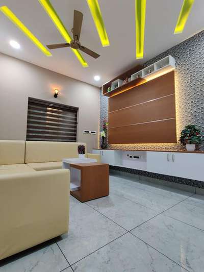 Ceiling, Lighting, Furniture, Table, Living, Storage Designs by Architect Arun ravi, Alappuzha | Kolo