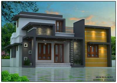 Exterior, Lighting Designs by Civil Engineer Rashnu  k, Kozhikode | Kolo