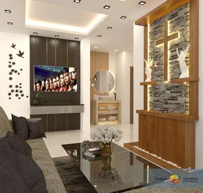 Ceiling, Furniture, Lighting, Living, Storage, Table Designs by Contractor KALA SHANDAS, Ernakulam | Kolo