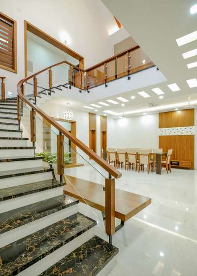 Staircase, Lighting, Furniture, Table Designs by Interior Designer Manzoor manu, Malappuram | Kolo