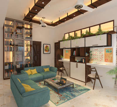Ceiling, Furniture, Lighting, Living, Storage, Table Designs by 3D & CAD Creatve world, Ernakulam | Kolo