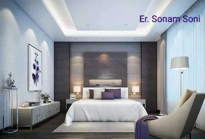 Furniture, Lighting, Bedroom, Ceiling, Storage Designs by Civil Engineer Er Sonam soni, Indore | Kolo