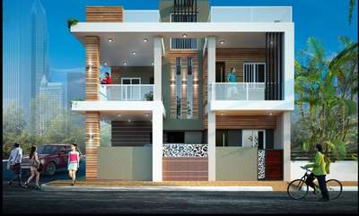 Exterior Designs by Contractor Kunal real state, Indore | Kolo