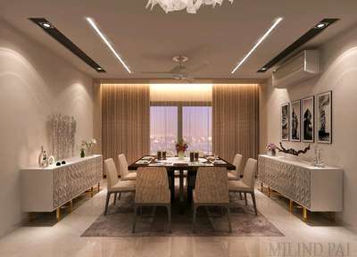 Dining, Furniture, Lighting, Storage Designs by Interior Designer Sahil Khan, Delhi | Kolo