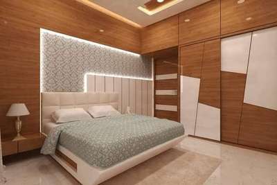 Flooring, Storage, Bedroom, Wall, Home Decor Designs by Contractor yogesh Jangir, Sikar | Kolo