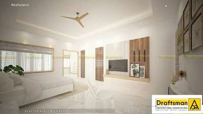 Wall, Furniture, Home Decor, Bedroom, Lighting, Electricals Designs by Contractor Draftsman Design studio, Kozhikode | Kolo