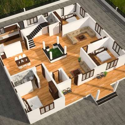 Plans Designs by Contractor ansina vp, Kannur | Kolo