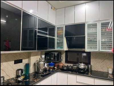 Kitchen, Storage, Window Designs by Contractor Sam Chishti Saifi, Delhi | Kolo