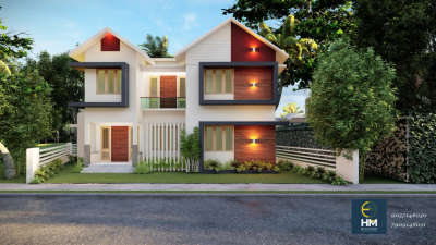 Exterior, Lighting Designs by Civil Engineer Kerala home designs, Kozhikode | Kolo